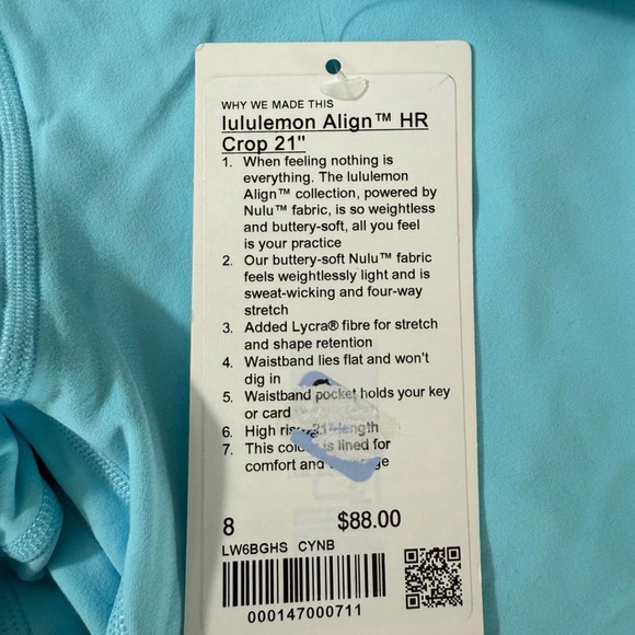 lululemon athletica Light Blue Leggings - Picture 2 of 2